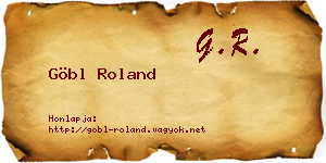 Göbl Roland névjegykártya