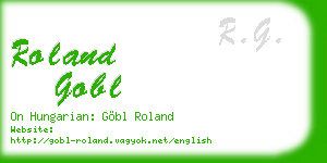 roland gobl business card